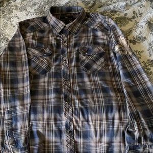 Pop Icon Clothing shirt multi color snap buttons